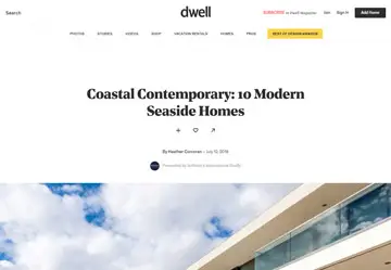 Dwell.com | Coastal Contemporary: 10 Modern Seaside Homes